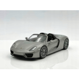 Porsche 918 Spyder Cabriolet Open Top Silver Grey