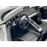 Porsche 918 Spyder Cabriolet Open Top Zilvergrijs