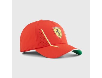 2024 Kids' Scuderia Ferrari Team Cap Burnt Red