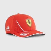 2024 Kids' C. Leclerc Scuderia Ferrari Cap Burnt Red