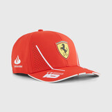 2024 Adult' C. Leclerc Scuderia Ferrari Cap Burnt Red