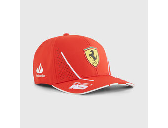2024 Adult' C. Leclerc Scuderia Ferrari Cap Burnt Red