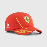 2024 Adult' C. Sainz Scuderia Ferrari Cap Burnt Red