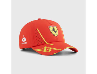 2024 Adult' C. Sainz Scuderia Ferrari Cap Burnt Red