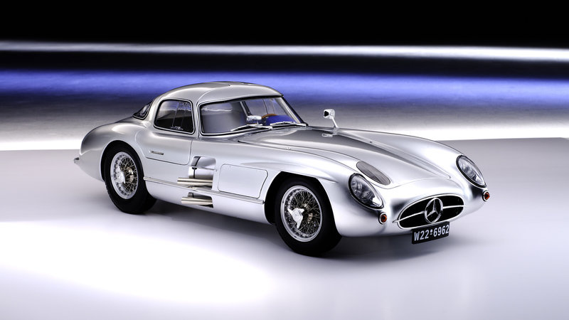 1/8 Mercedes Benz 300 SLR "Uhlenhaut (Pocher) coupé", zilver Lemke LeGrand LE102