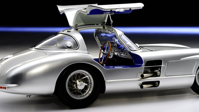 1/8 Mercedes Benz 300 SLR "Uhlenhaut (Pocher) coupé", zilver Lemke LeGrand LE102