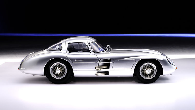 1/8 Mercedes Benz 300 SLR "Uhlenhaut (Pocher) coupé", zilver Lemke LeGrand LE102