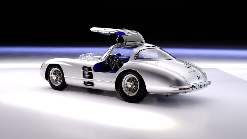 1/8 Mercedes Benz 300 SLR "Uhlenhaut (Pocher) coupé", zilver Lemke LeGrand LE102
