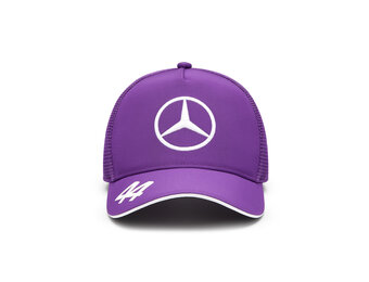 2024 Adult' Lewis Hamilton Mercedes AMG Team Trucker Cap Purple