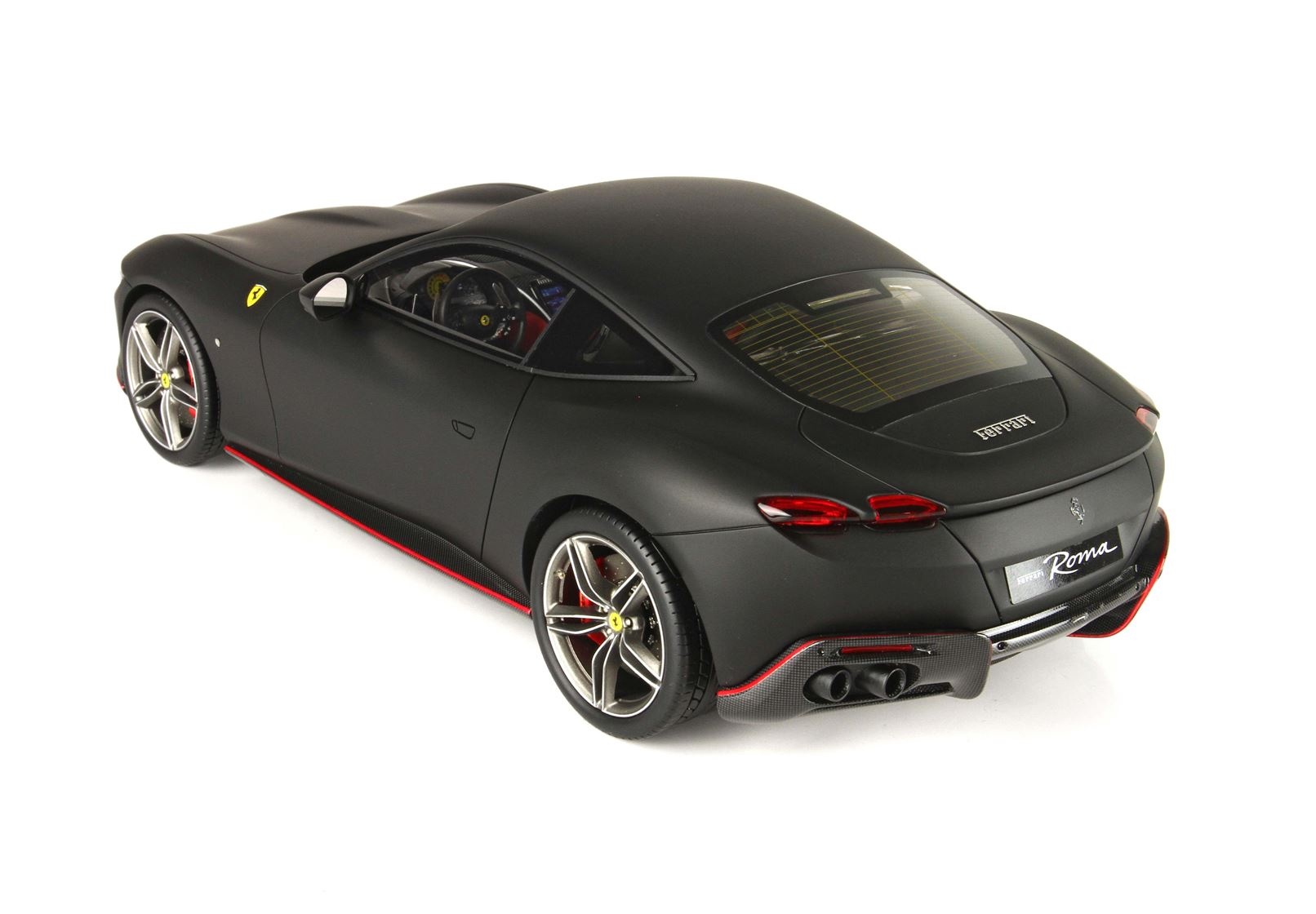1:18 Ferrari Roma Nero Opaco Mat Zwart