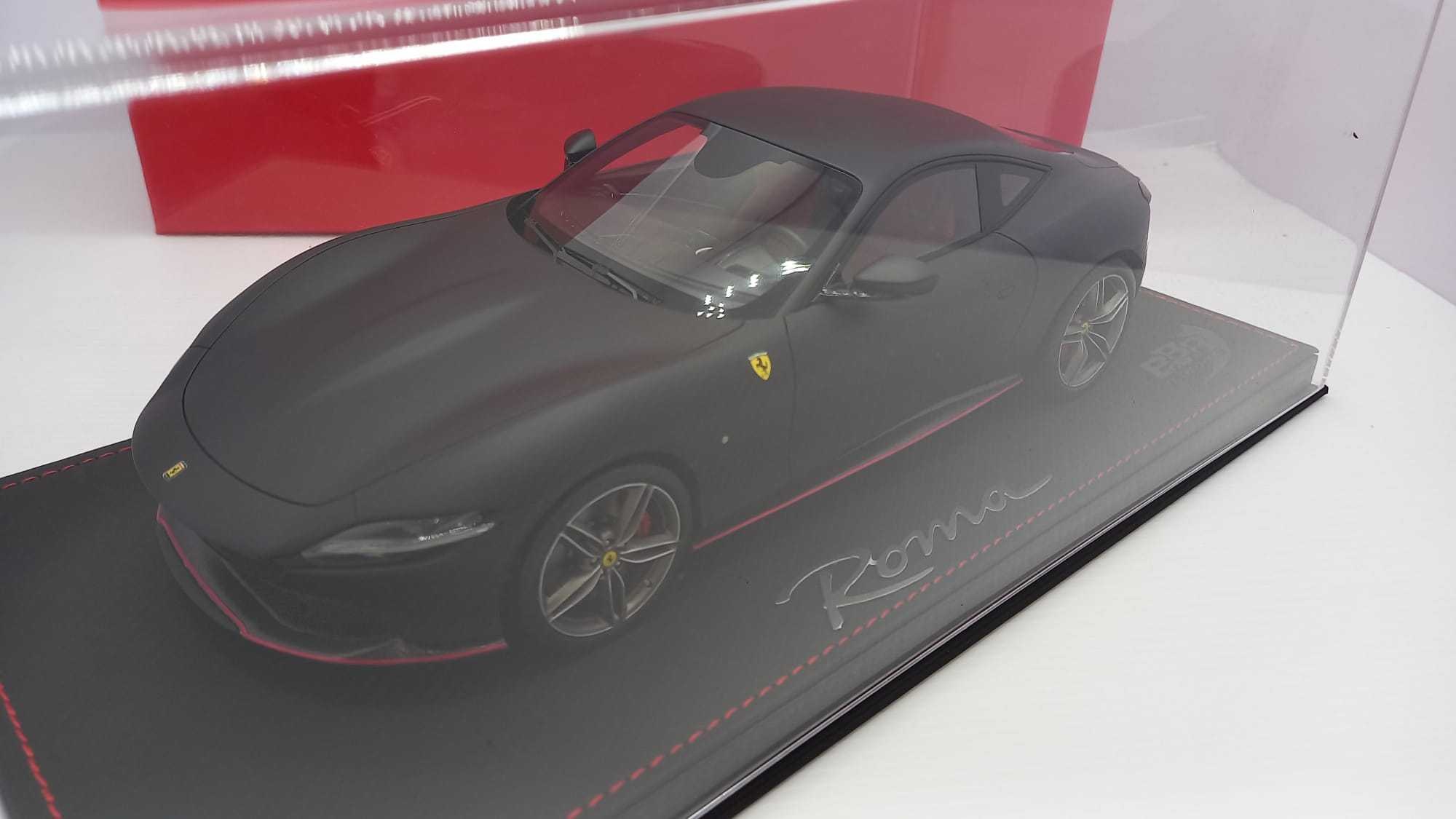 1:18 Ferrari Roma Nero Opaco Mat Zwart