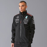 'Adult' Mercedes AMG Petronas F1 Team 2024 Softshell Jacke Mens 'Schwarz'