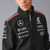 'Adult' Mercedes AMG Petronas F1 Team 2024 Softshell Jacke Mens 'Schwarz'