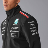 'Adult' Mercedes AMG Petronas F1 Team 2024 Softshell Jacke Mens 'Schwarz'