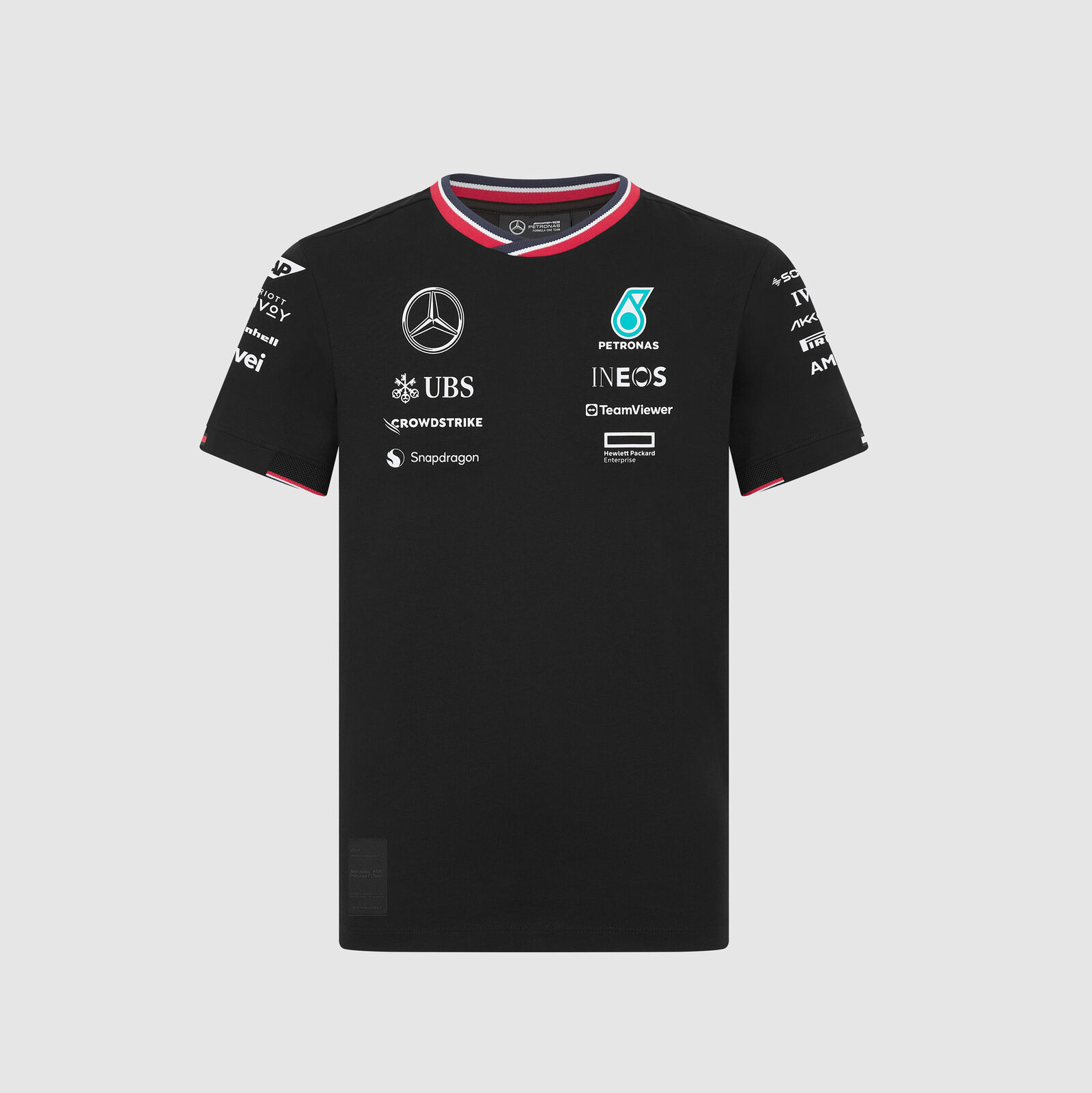 'Kids' Mercedes AMG Petronas F1 Team 2024 T-Shirt 'Black'