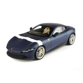 1:18 Ferrari Roma 2019 Matt Blu Abu Dhabi e striscia color Bianco - BBR