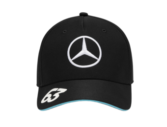 2024 Adult' George Russel Mercedes Driver Cap Zwart