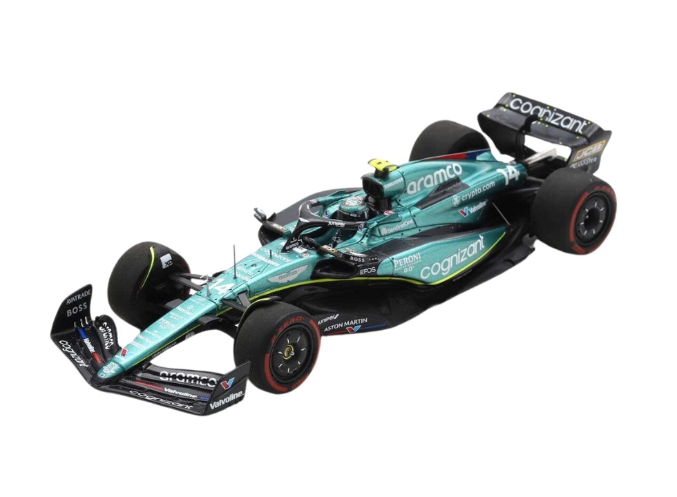 1:43 Aston Martin Aramco Cognizant Formula One Team AMR23 F. Alonso #14  British GP 2023