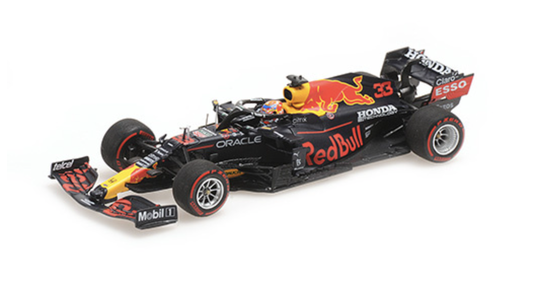 1:43 Red Bull Racing Honda RB16B #33 Max Verstappen 'Winner GP Zandvoort' Minichamps