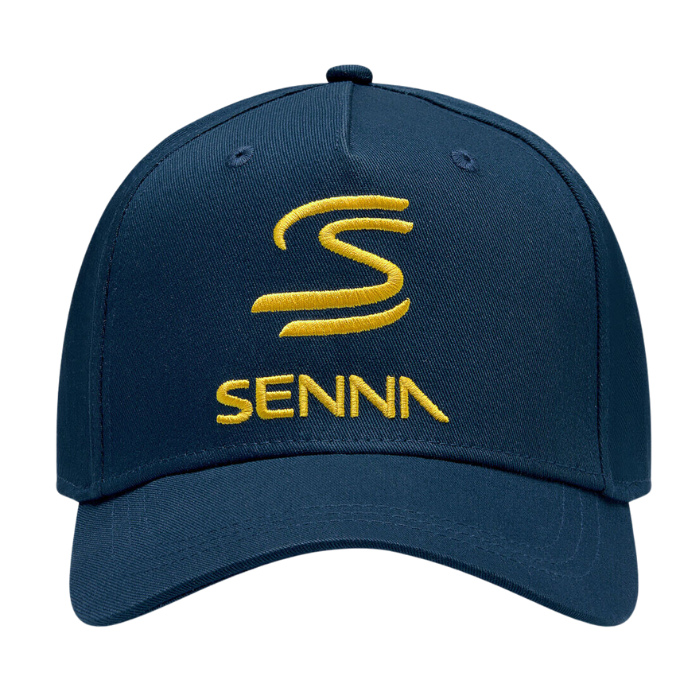 2024 Ayrton Senna Logo Cap Pageant Blue