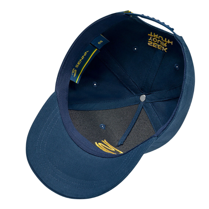 2024 Ayrton Senna Logo Cap Pageant Blue