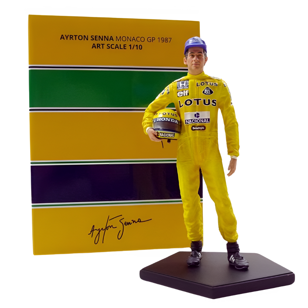 1/10 Ayrton Senna Figurine GP Monaco 1987