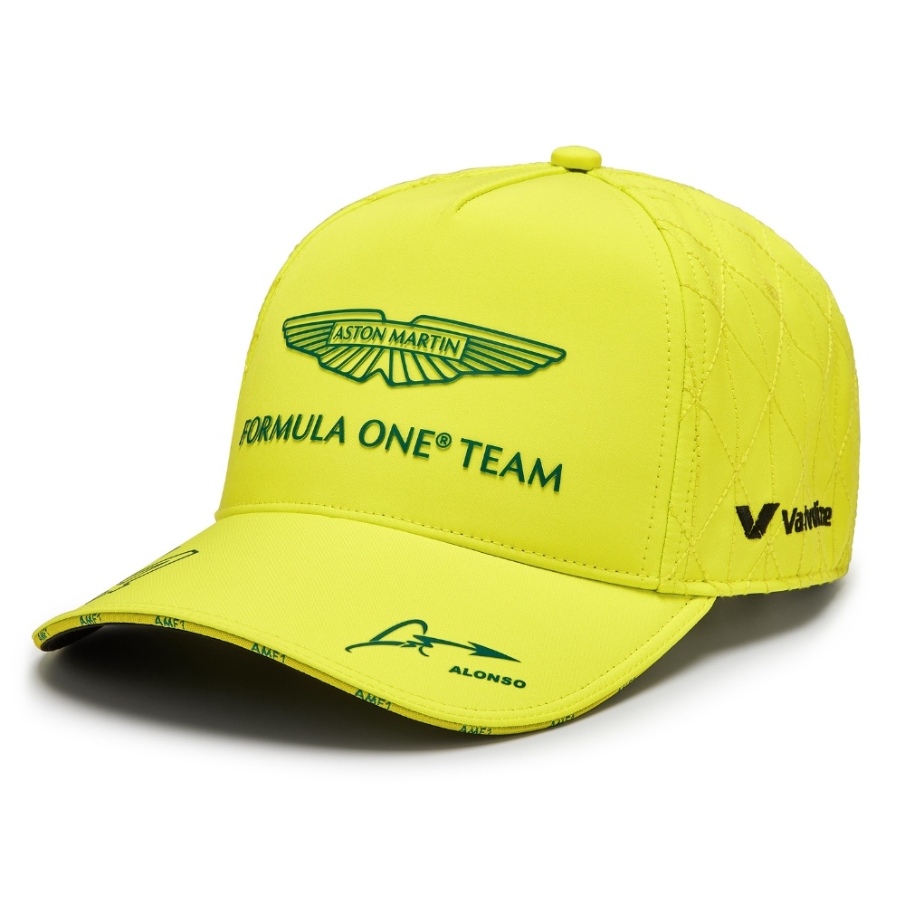 2024 Fernando Alonso Aston Martin F1 Team Cap Lime Green