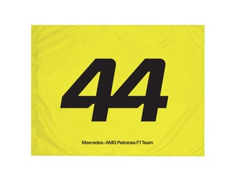 2024 L. Hamilton Mercedes F1 Vlag Neon