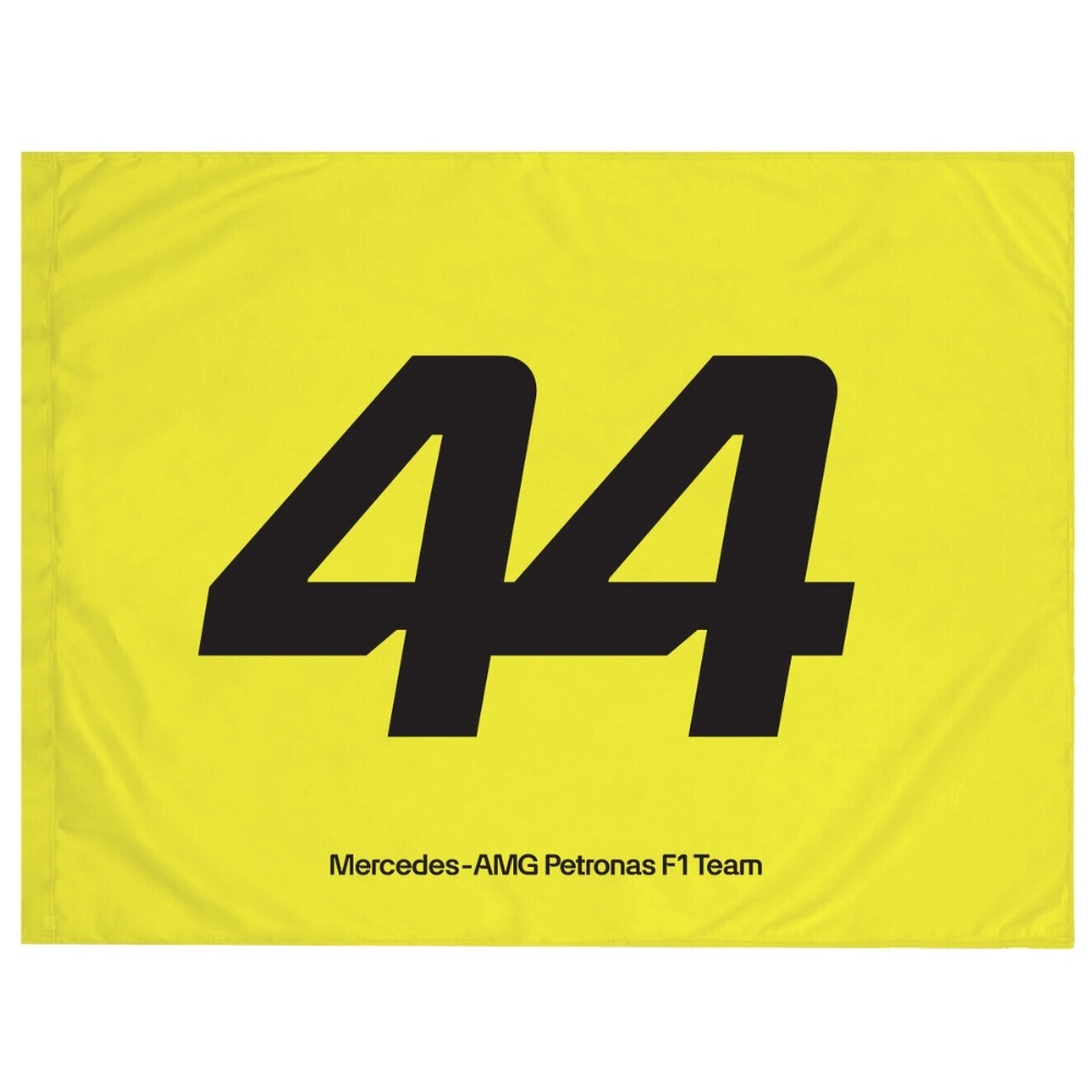 2024 Lewis Hamilton Mercedes AMG Petronas F1 Vlag Neon