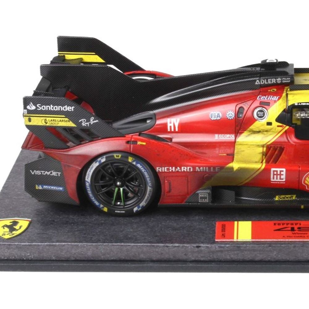1:12 Ferrari 499P (Dirty) Pier Guidi-Calado-Giovinazzi #51 'Winner Le Mans 2023' - BBR Limited Edition