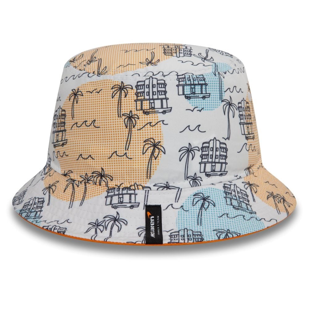 2024 McLaren Racing Miami Race Special White Bucket Hat