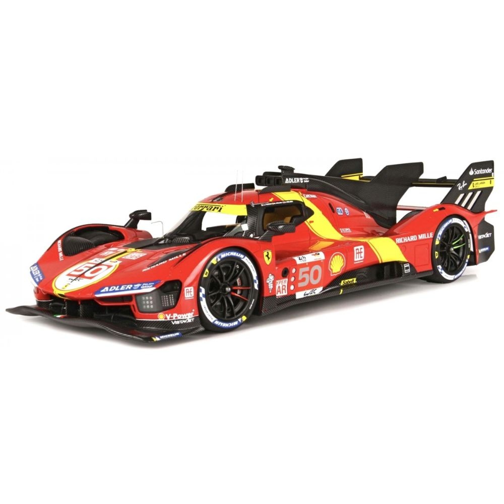 1:18 Ferrari 499P #50 Fuoco/molina/nielsen 5th 24h Le Mans 2023 Rood/geel/zwart
