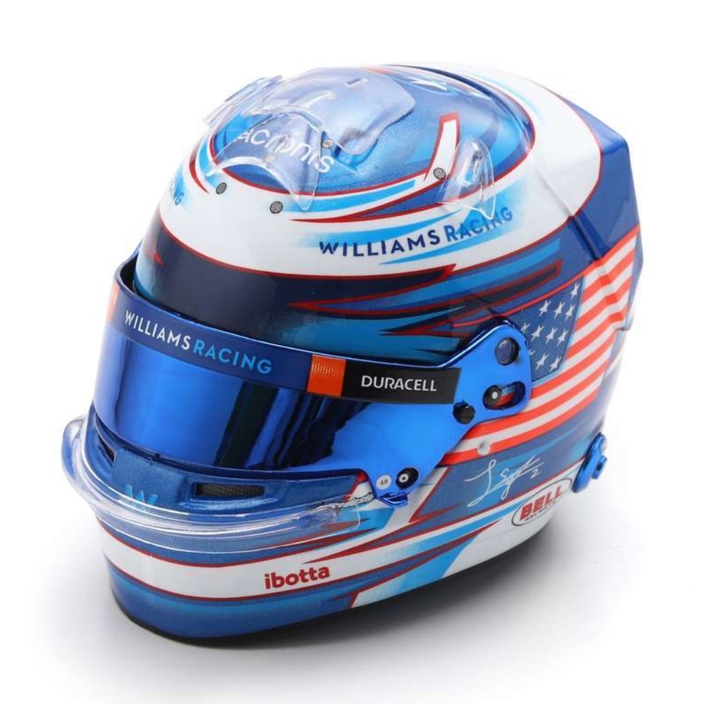 1:5 Williams Racing F1 Logan Sargeant Helmet 2023 blue-white-red Spark Scale Model