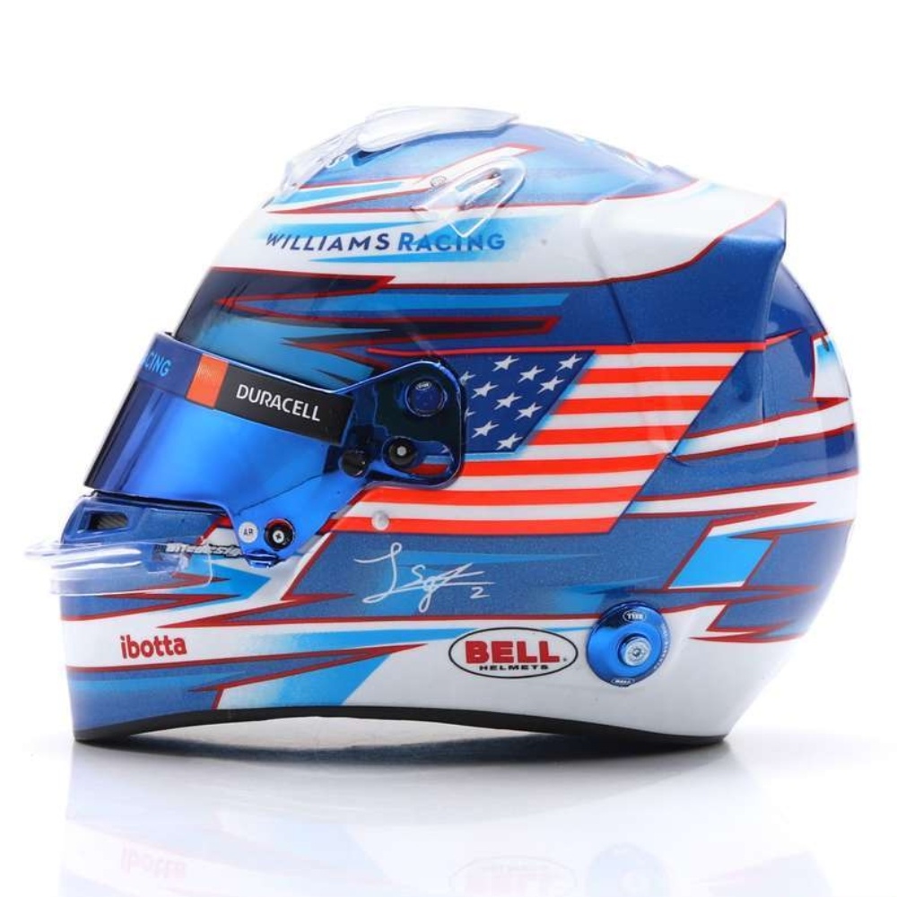 1:5 Williams Racing F1 Logan Sargeant Helmet 2023 blue-white-red Spark Scale Model