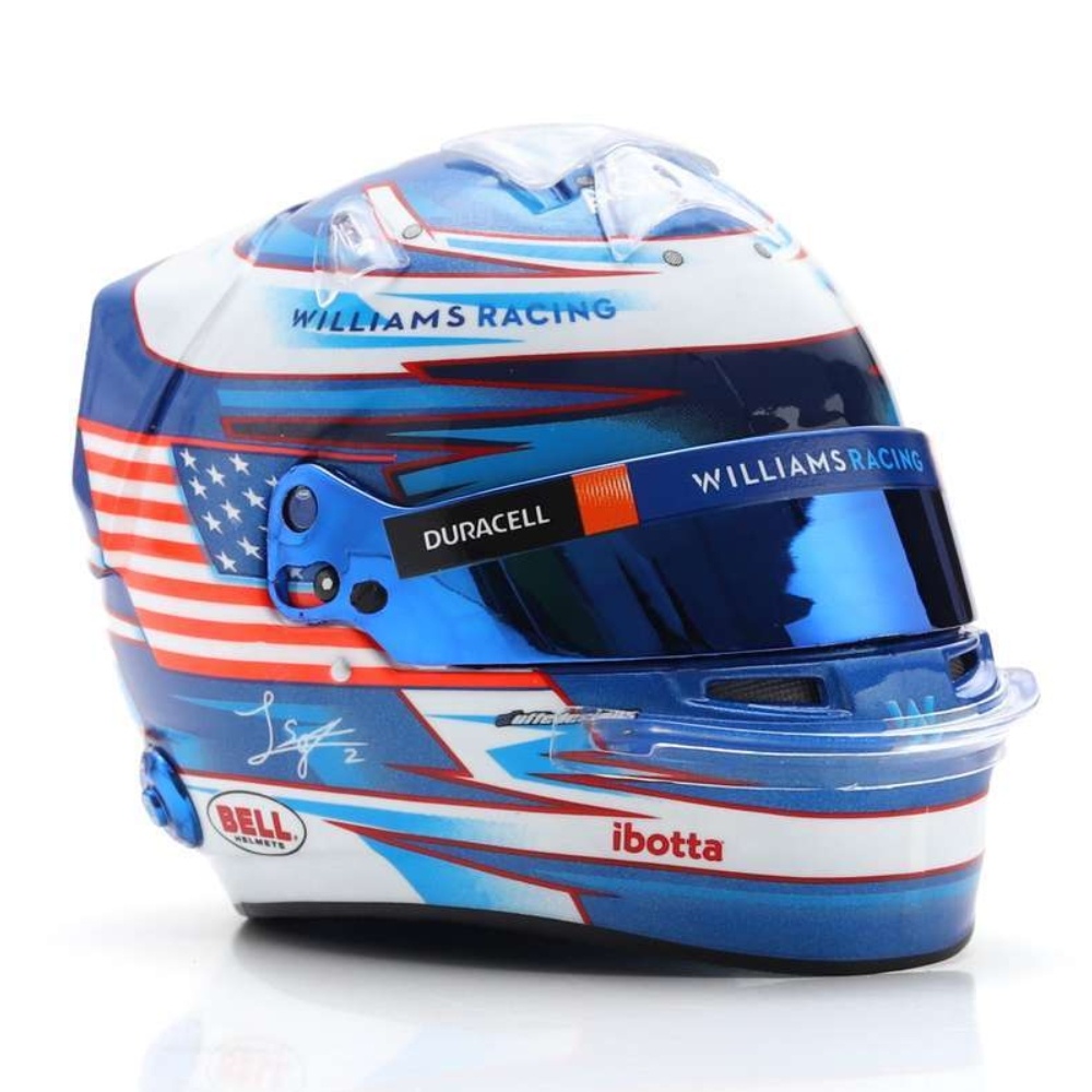 1:5 Williams Racing F1 Logan Sargeant Helmet 2023 blue-white-red Spark Scale Model