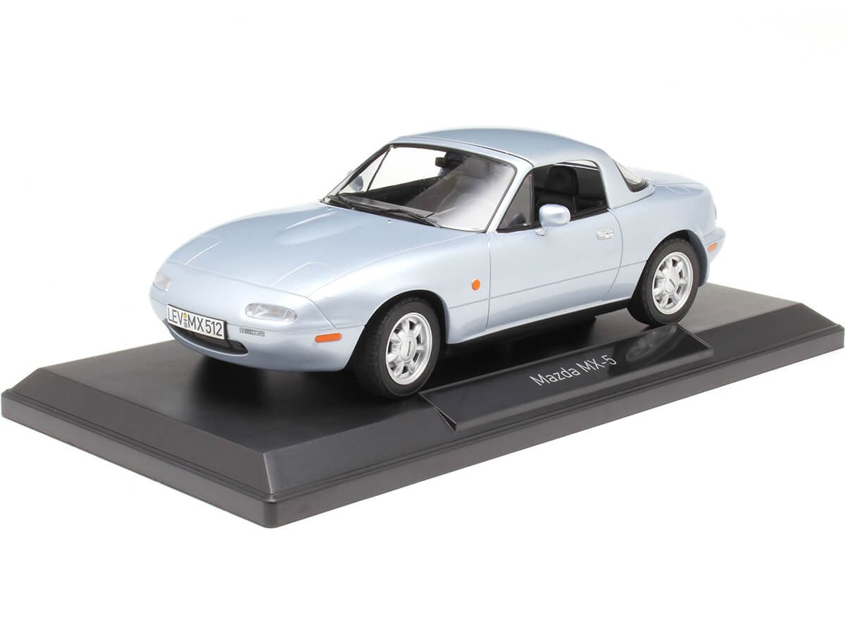1:18 Mazda MX-5 1989 in Silber NOREV Modellauto