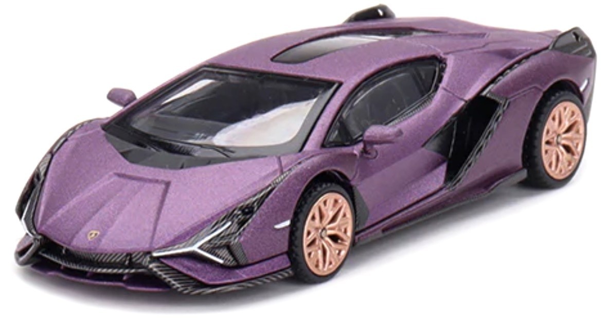 1:64 Lamborghini Sian FKP 37 2023 (lhd) lila MINI GT Modellauto