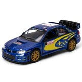 1:36 Subaru Impreza #7 Solberg WRC blue-yellow Kinsmart Scale Model