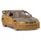 1:36 Subaru Impreza after the race #7 Solberg WRC blauw-geel Kinsmart Schaalmodel