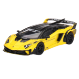 1:64 Lamborghini Aventador GT Evo Lb-Silhouette Works (rhd) gelb-schwarz Mini GT Modellauto