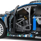 1:18 Ford Puma WRC Rally 1 Hybrid Black Goodwood Festival of Speed 2021 zwart-wit-blauw Solido Schaalmodel