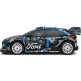 1:18 Ford Puma WRC Rally 1 Hybrid Black Goodwood Festival of Speed 2021 zwart-wit-blauw Solido Schaalmodel