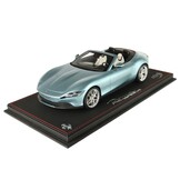 1:18 Ferrari Roma Spider zilver metalic BBR Schaalmodel