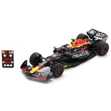 1:43 Red Bull Racing RB19 #1 Max Verstappen Winner British GP 2023 + Pitboard Dark Blue-Red-Yellow Spark Scale Model