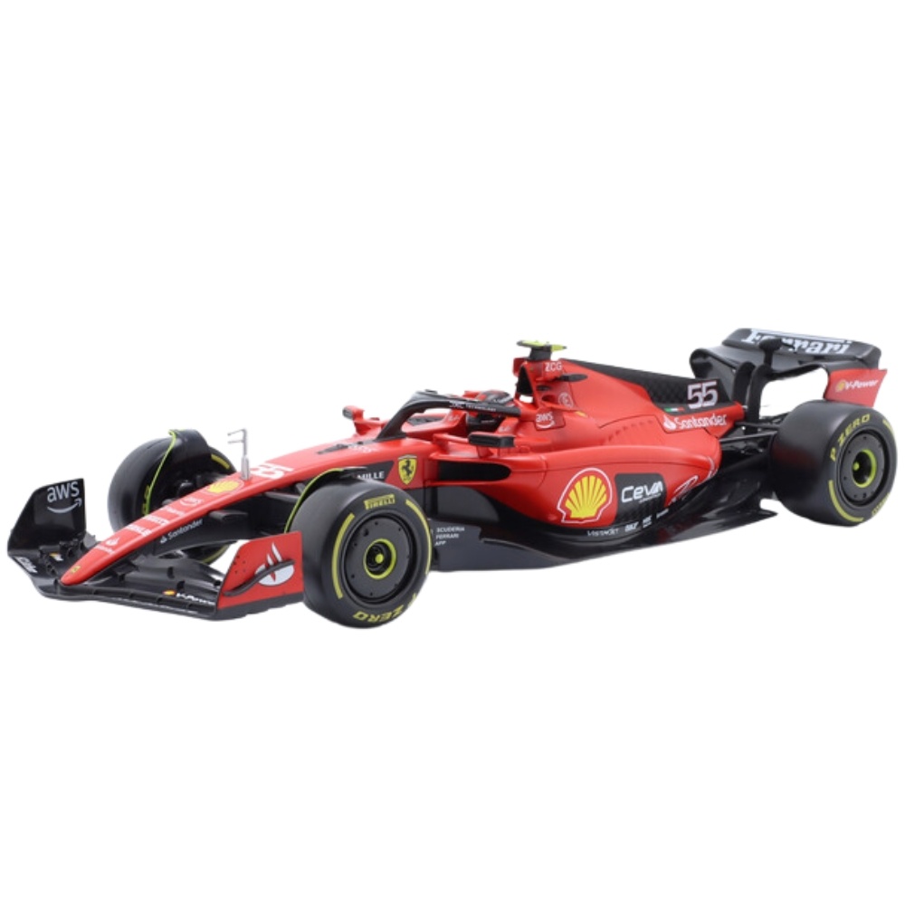 1:24 Ferrari SF-23 F1 2023 #55 C. Sainz rot-schwarz Bburago Ferrari Modellauto