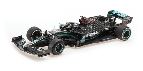 1:18 Mercedes AMG W11, L. Hamilton 'Winner British GP 2020, Flat tyre'