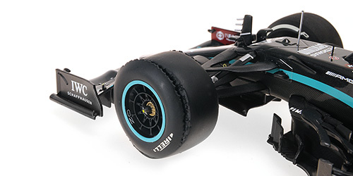 1:18 Mercedes AMG W11, L. Hamilton 'Winner British GP 2020, Flat tyre'