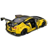 1:18 Nissan GT-R (r35) mit Liberty Walk Body Kit 2.0 2020 gelb-schwarz Solido Modell im Maßstab