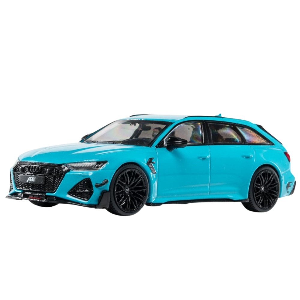 1:43 Audi RS6 R Avant ABT 2021 light blue Solido Scale Model