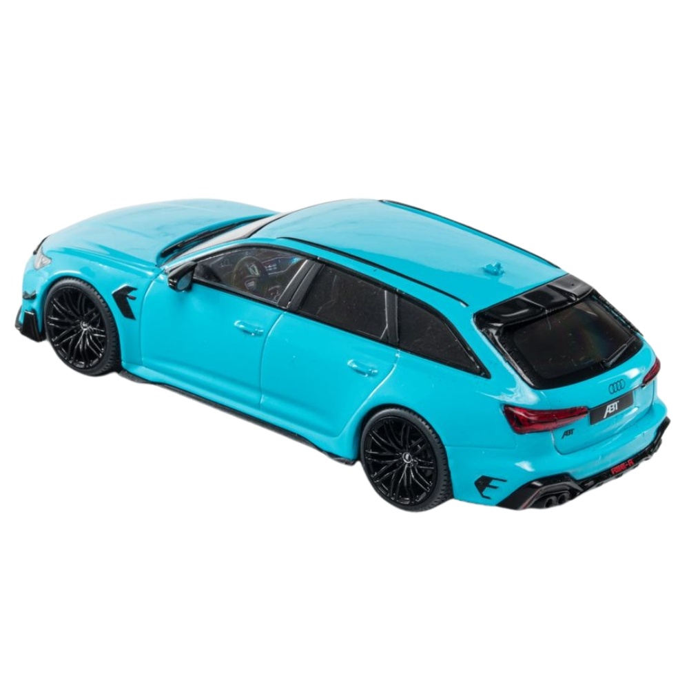1:43 Audi RS6 R Avant ABT 2021 light blue Solido Scale Model